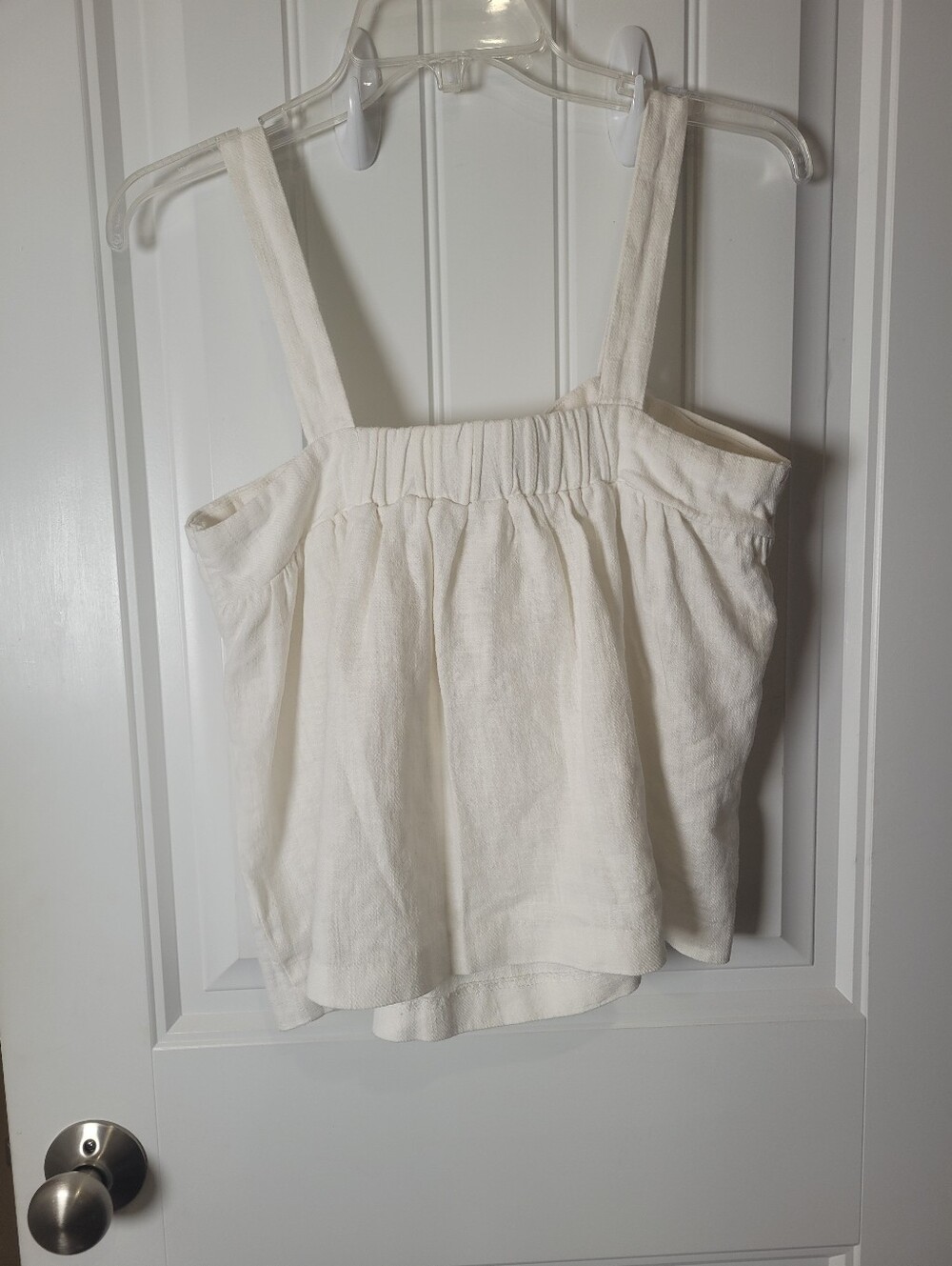 Maeve Women’s  Cream Bow-Front Tank Top - Picture 2 of 5